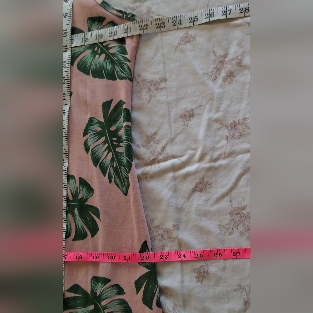 LuLaRoe Long Dress Multicolor Palm Leaves Sleeveles Size XL - Picture 5 of 8